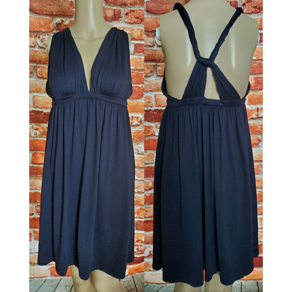 Susana Monaco Dresses & Skirts - VGC Susana Monaco Blue Twist Back Dress Size Small